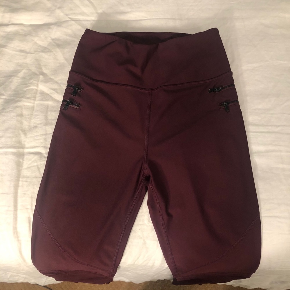 Maroon Workout Leggings